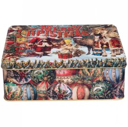 VIN2667 Vintage Christmas Bakery tin Storage